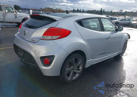 2013 Hyundai Veloster Turbo W/Blue z USA, uszkodzony, nr VIN KMHTC6AE5DU105368